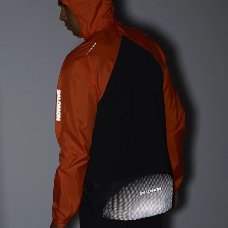 Salomon Bonatti Cross Men's Windbreaker Orange | CA 81L24